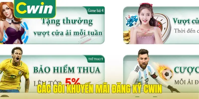 Các gói khuyến mãi đăng ký Cwin